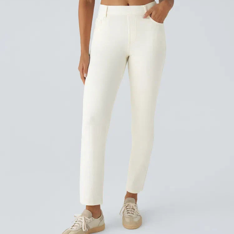 Damen - Elastische Hose - Atmungsaktives Material - Ideal für jeden Anlass