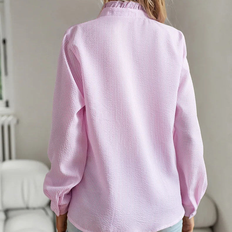 Damen - Elegante Bluse - Hochwertigem Material - Stilvolles, vielseitiges Oberteil - Ideal für jeden Anlass