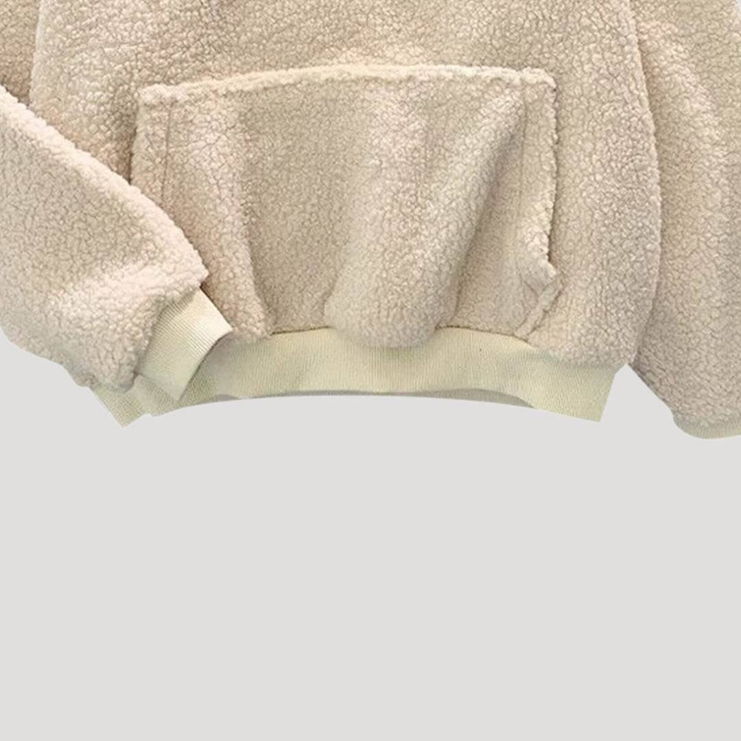 Damen - Winter Hoodie - Sherpa Fleece - Übergröße - Bequemer und warmer Kapuzenpullover für kalte Tage