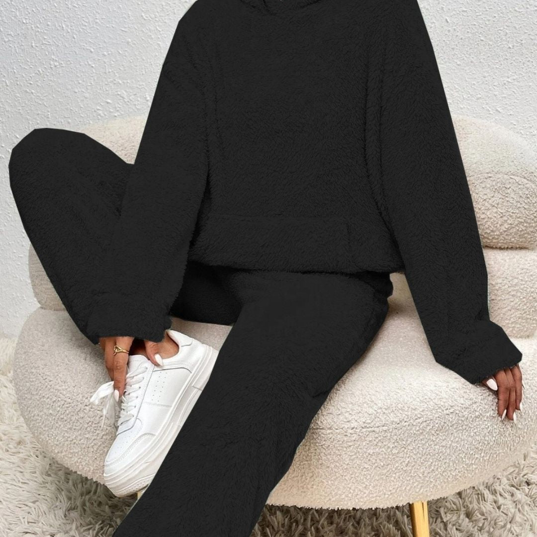 Damen - Loungewear Set - Fleece -Bequem & Warm - Winter Trainingsanzug