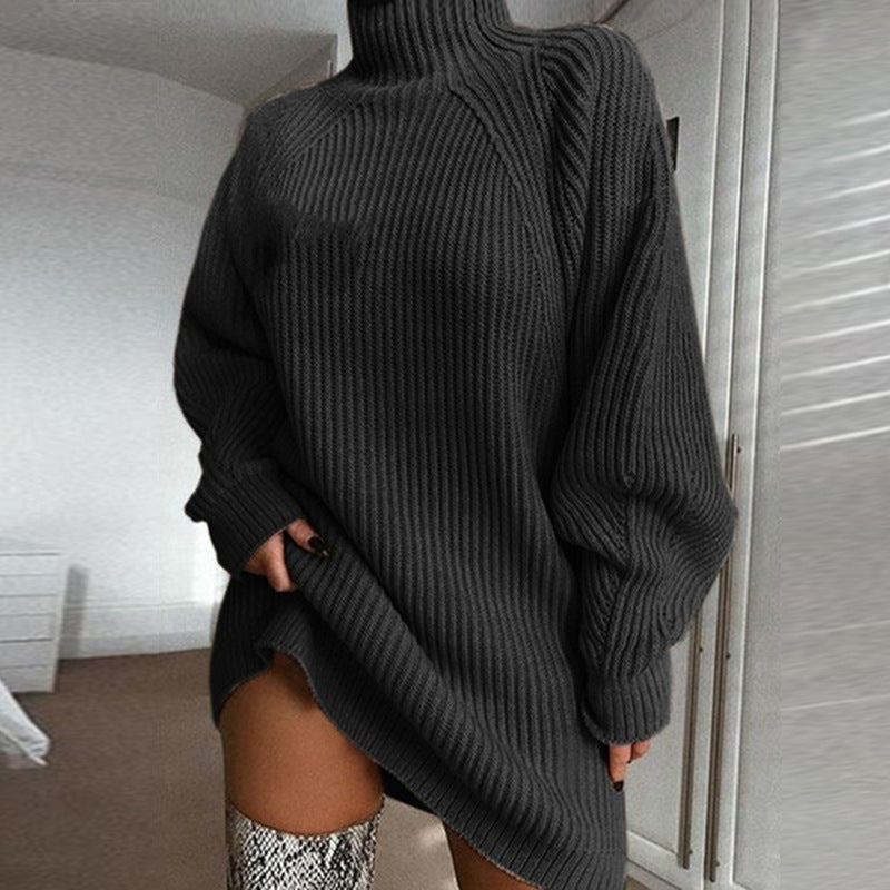 Damen - Pullover - Hohem Kragen - Raglanärmeln - Bequeme Mode für jeden Anlass