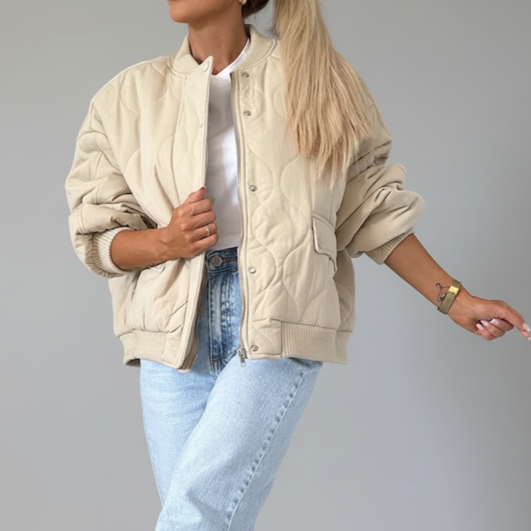Damen - Lässige Komfort Steppjacke - Vielseitiger Look für jeden Anlass - Stylische Freizeitjacke