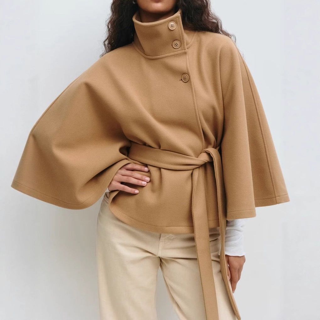 Damen - Fließende Jacke - Gürtel - Eleganter Stil für jeden Anlass