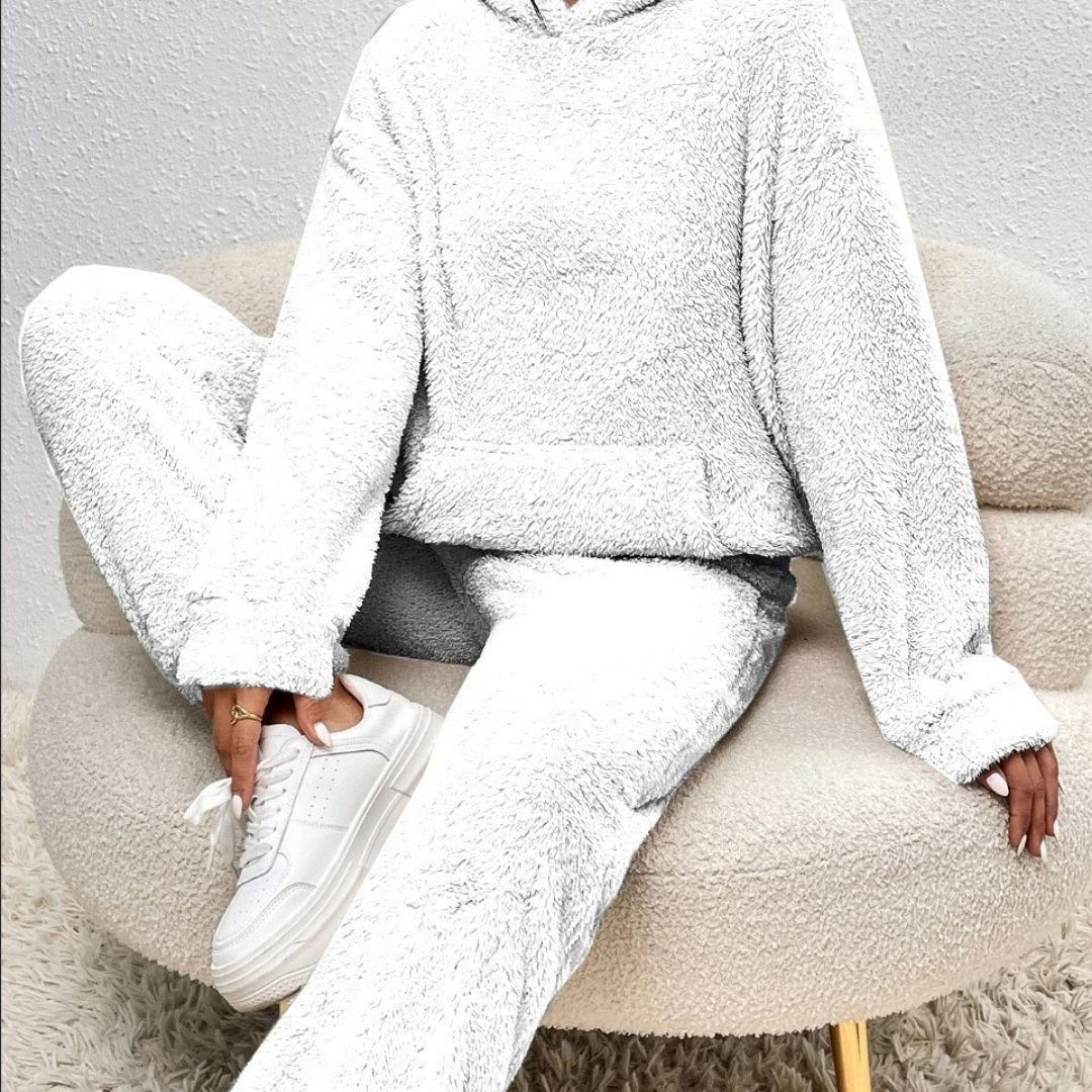 Damen - Loungewear Set - Fleece -Bequem & Warm - Winter Trainingsanzug