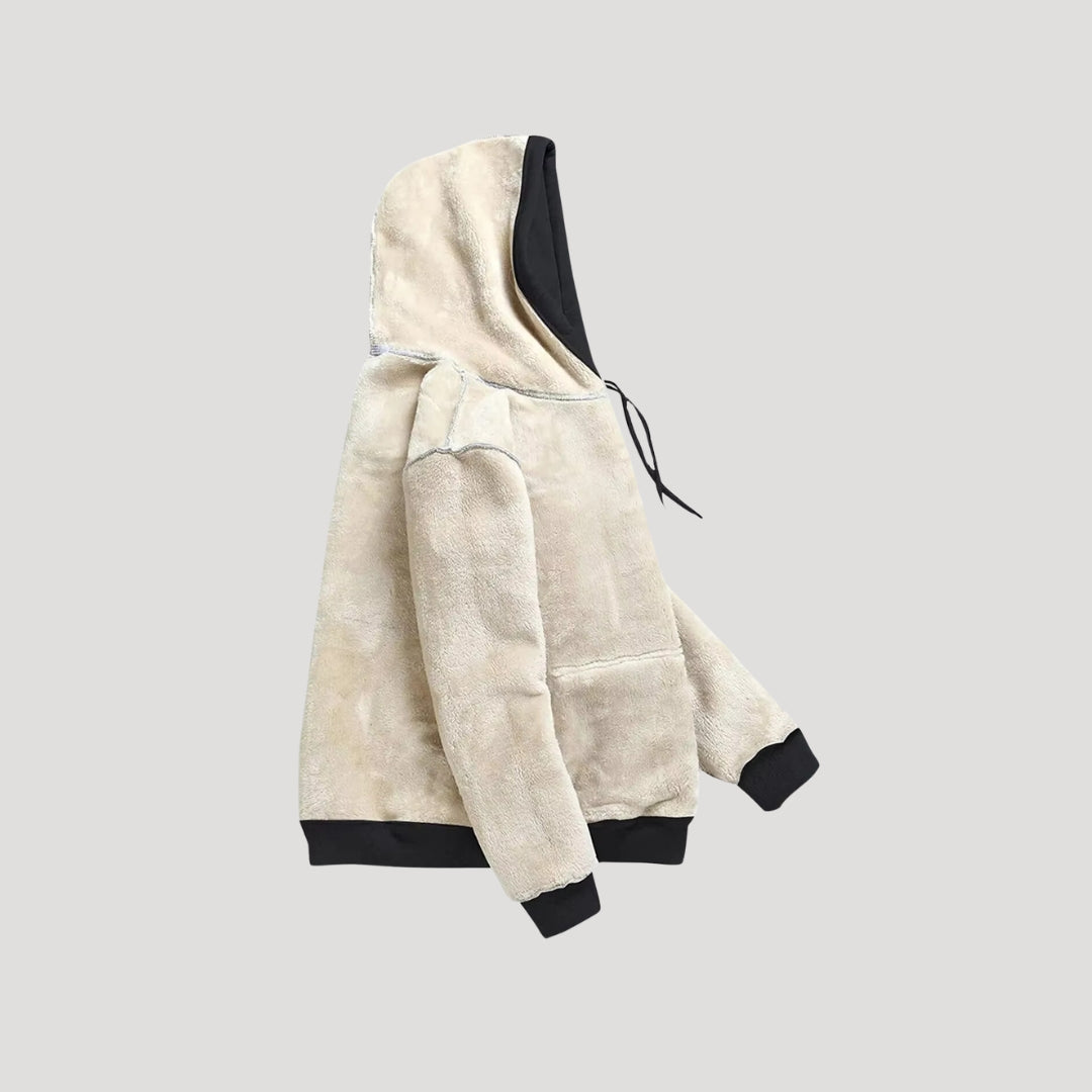 Damen - Winter-Kapuzenpulli - Fleece Gefütterter  - Übergroßer Stil für ultimativen Komfort und Wärme