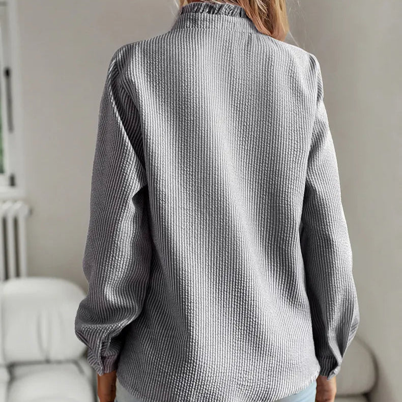 Damen - Elegante Bluse - Hochwertigem Material - Stilvolles, vielseitiges Oberteil - Ideal für jeden Anlass