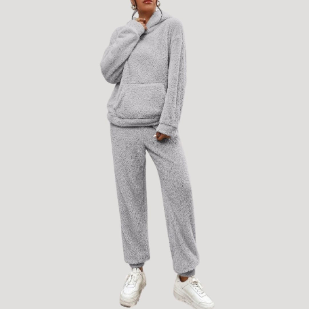 Damen - Loungewear Set - Fleece -Bequem & Warm - Winter Trainingsanzug