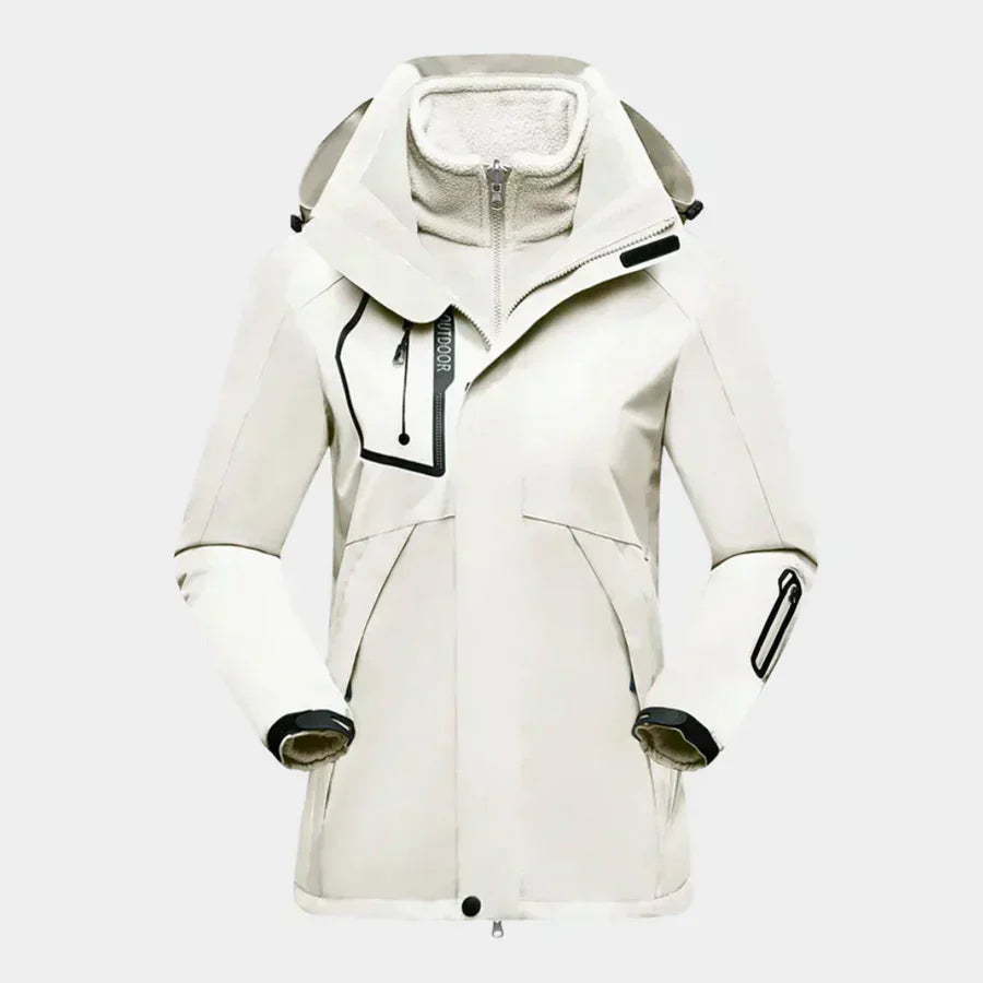 Damen - Langarm-Skijacke - Multifunktional & Wetterfest - Ideal für Outdoor-Aktivitäten
