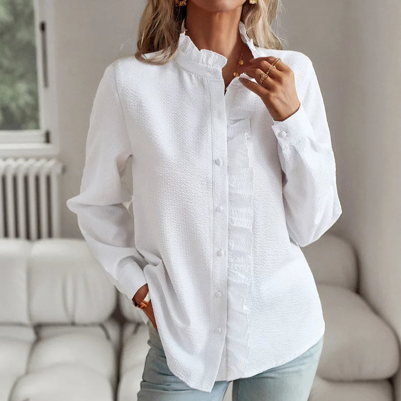 Damen - Elegante Bluse - Hochwertigem Material - Stilvolles, vielseitiges Oberteil - Ideal für jeden Anlass