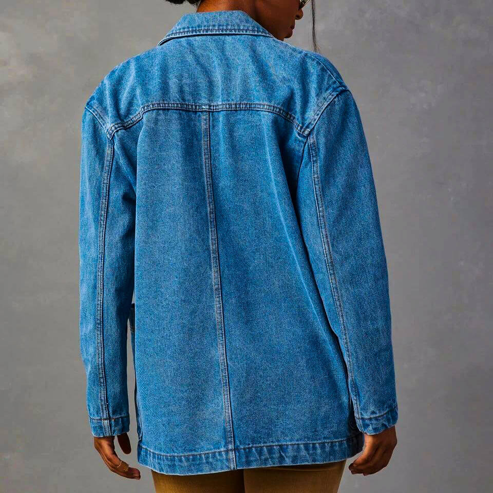 Damen - Denim Blazer - Baumwolldenim - Vielseitige und stilvolle Oberbekleidung für jeden Anlass