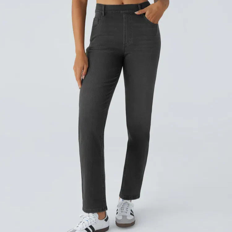 Damen - Elastische Hose - Atmungsaktives Material - Ideal für jeden Anlass