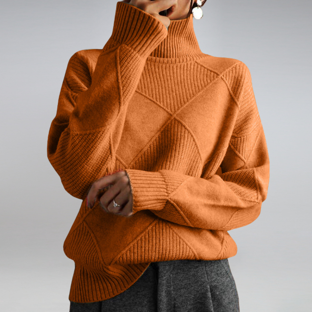Damen - Strickpullover - Materialmix - Weicher und warmer für gemütliche Wintertage