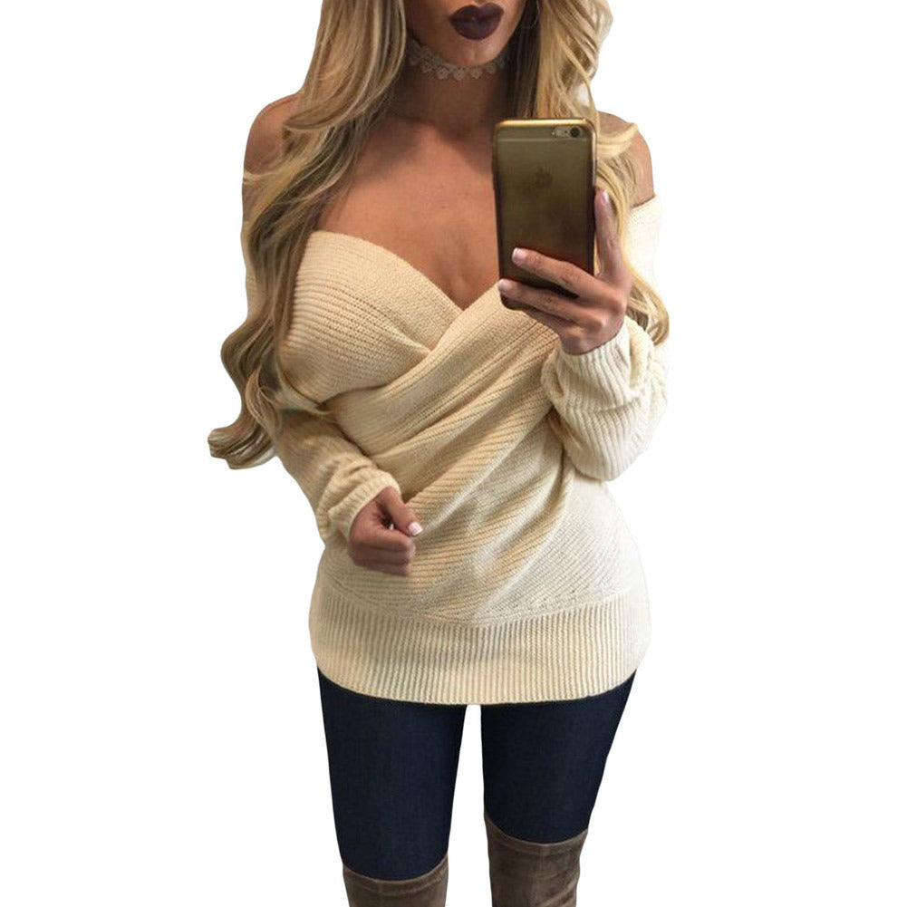 Damen  - Wickelkleid - Tiefem V-Ausschnitt - Leichtes Material - Casual Stil für entspannte Anlässe