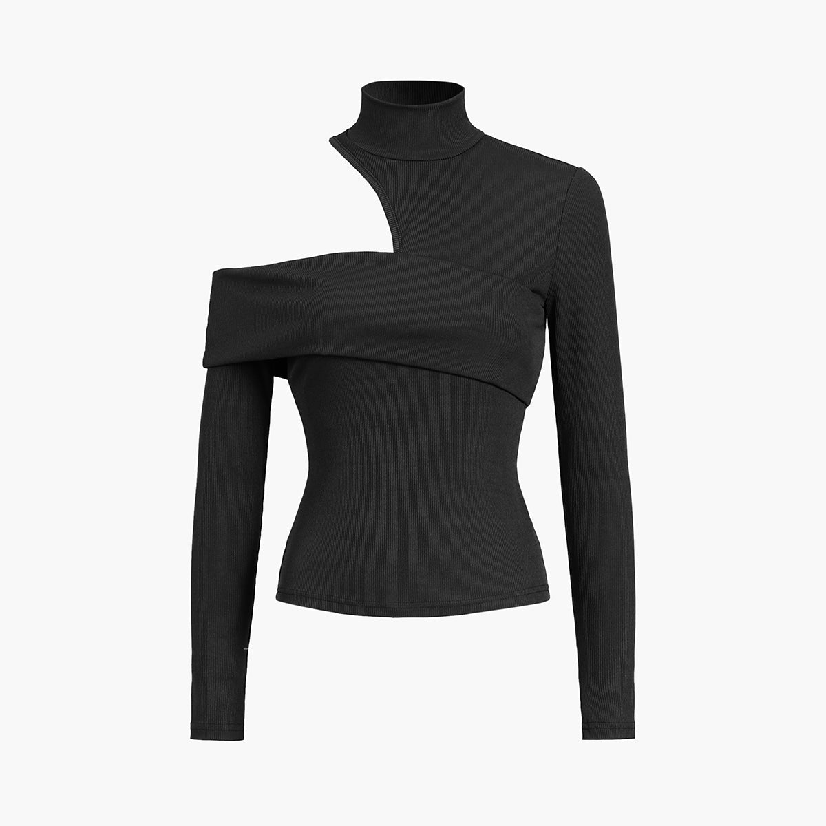 Damen - Langärmliges Stricktop - Modische Rückenausschnitte - Bequem und Trendy