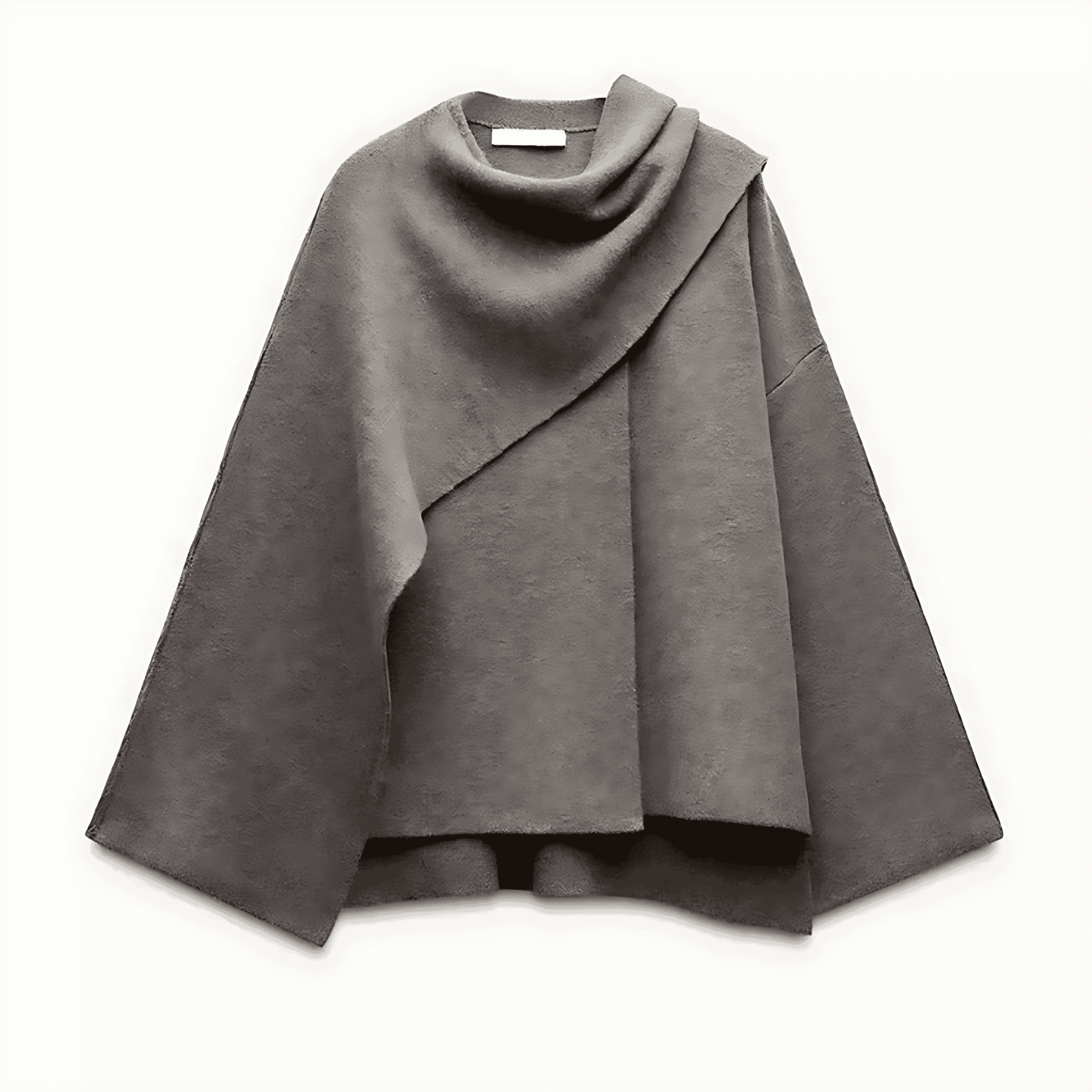 Damen - Eleganter warmer Cape Mantel - Stilvoller Begleiter - Weichem Material - Perfekt für kalte Tage