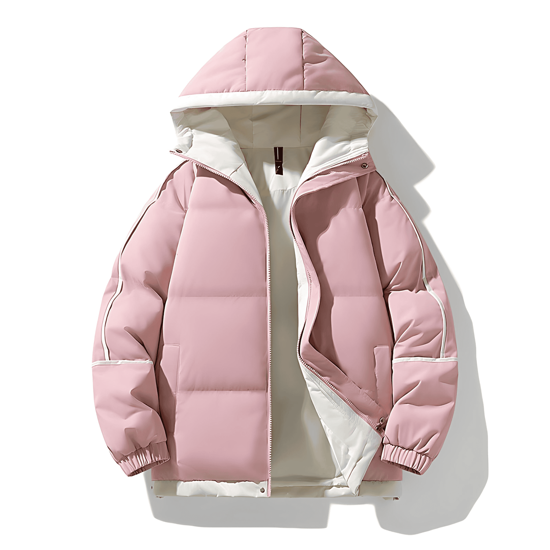 Damen - Isolierte Winterjacke Kapuze - winddichtem Material - Bequem & Stilvoll