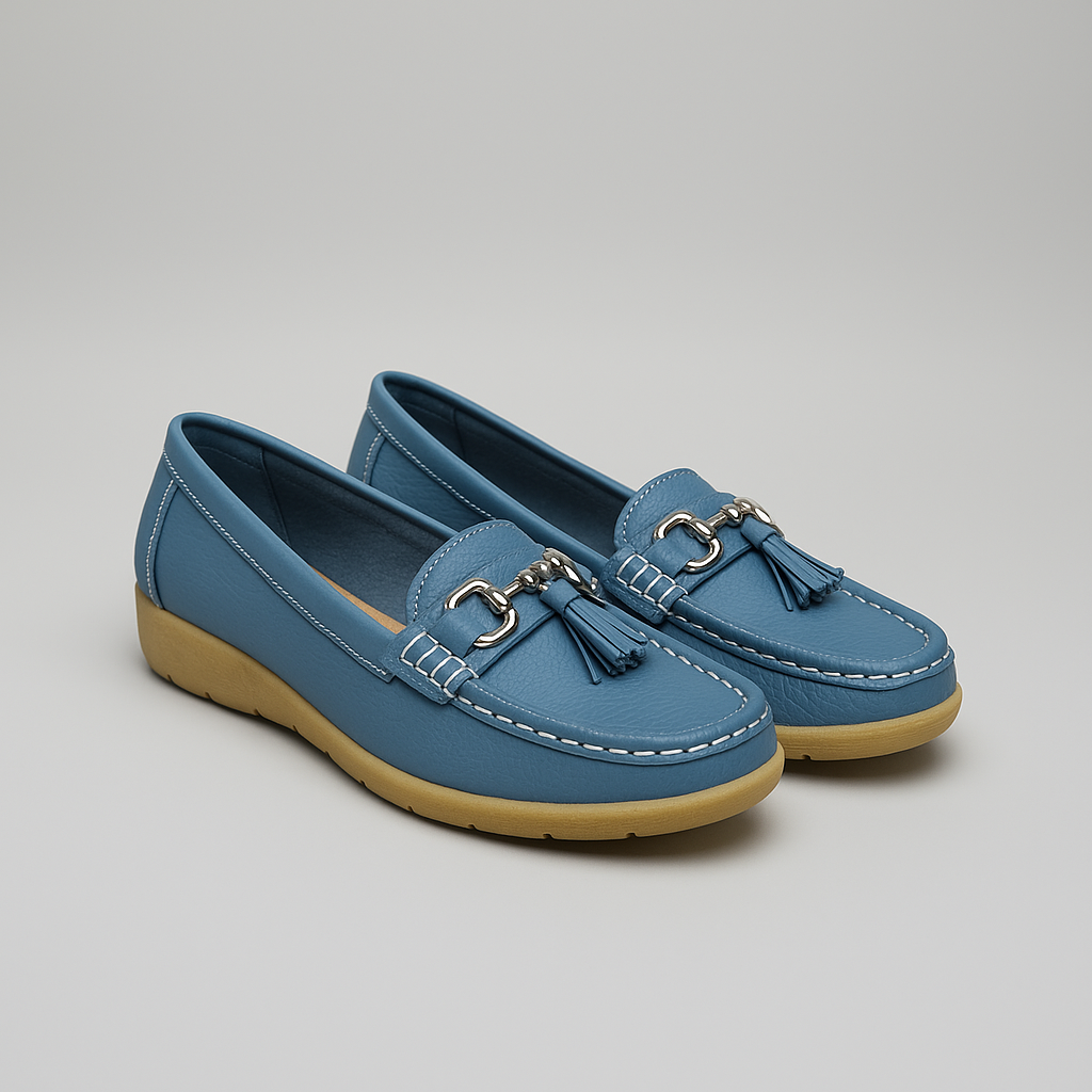 Damen - Loafers - Leder - Bequeme Passform, klassischer Stil - Freizeitschuhe