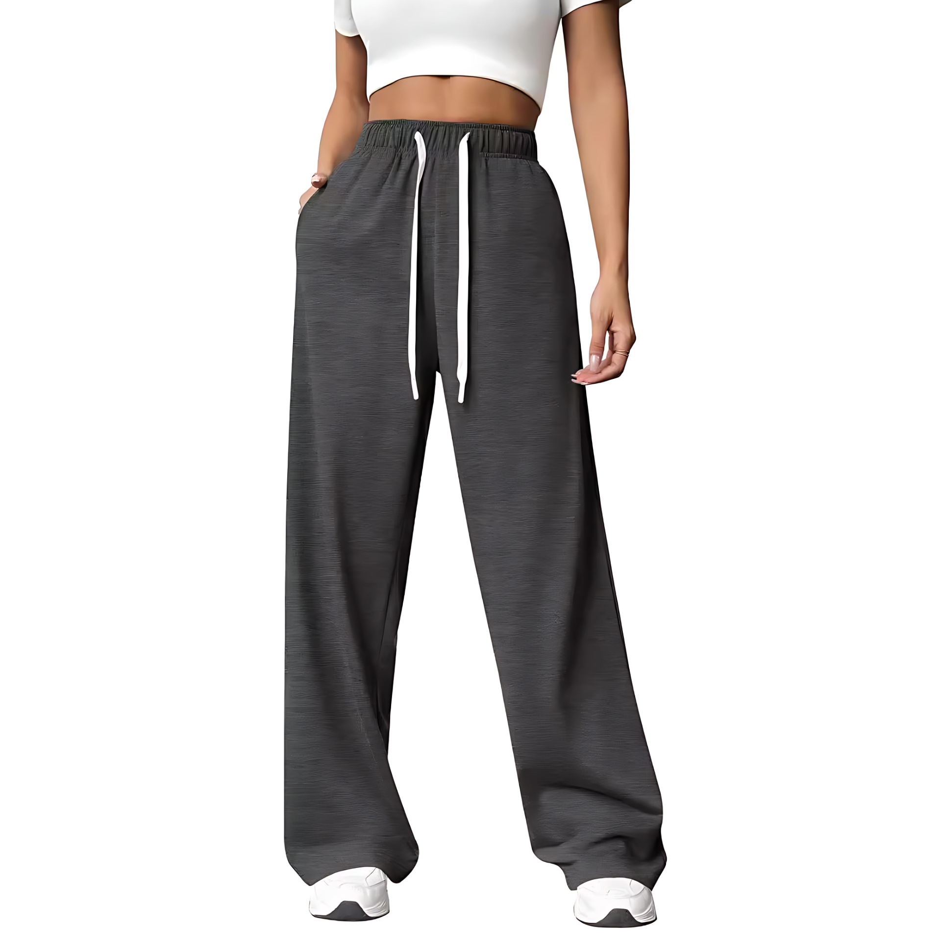 Damen - Locker geschnittene Jogginghosen - Praktischen Taschen - Bequeme Sportbekleidung für jeden Tag