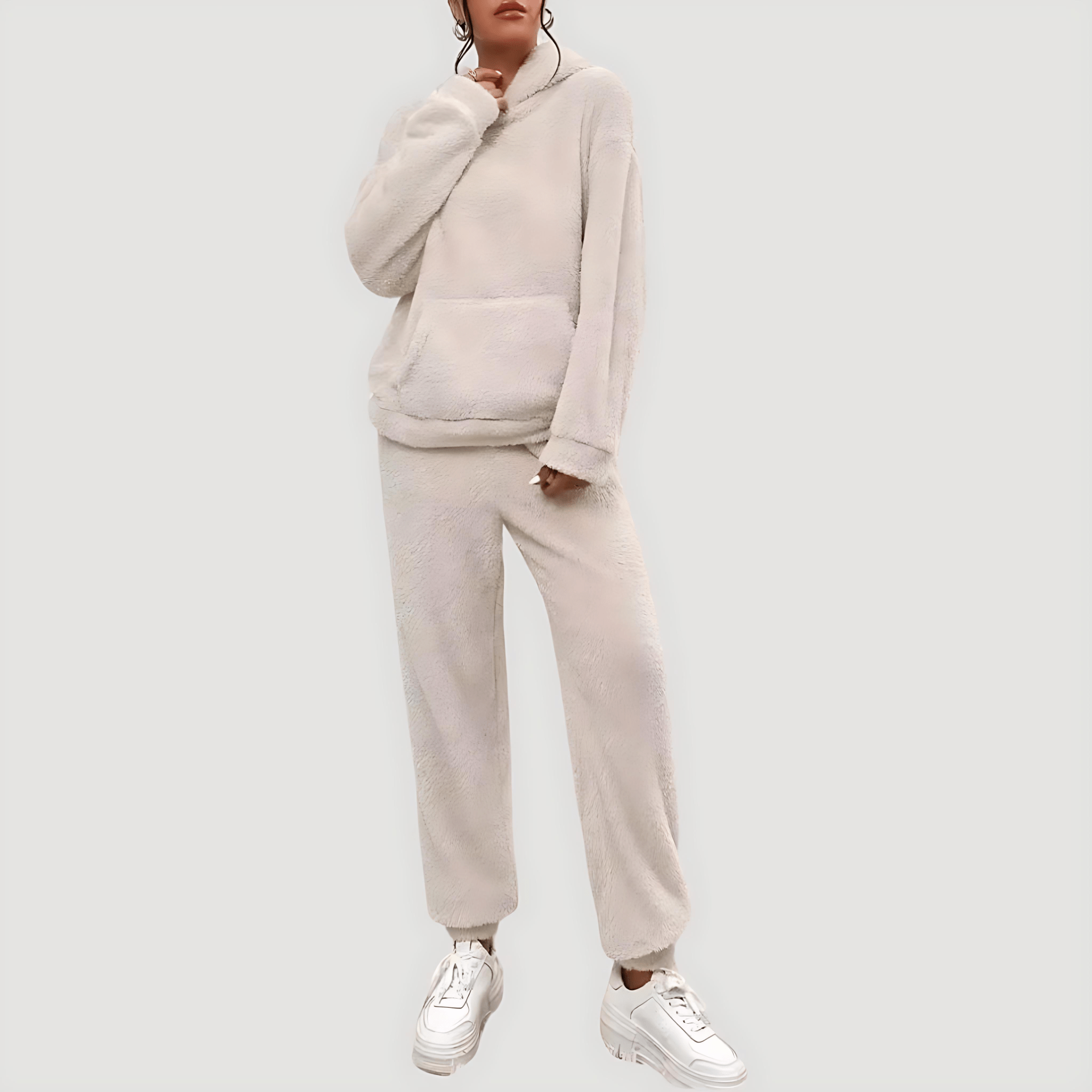 Damen - Loungewear Set - Fleece -Bequem & Warm - Winter Trainingsanzug