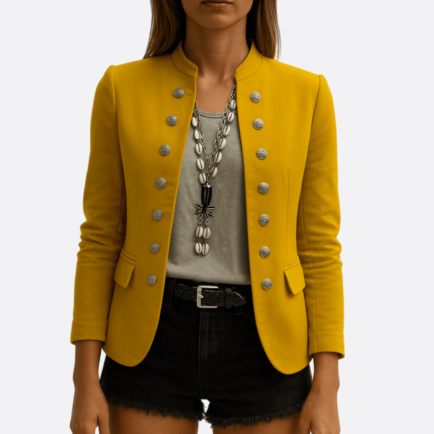 Damen - Maßgeschneiderte Jacke - Strukturierter Webstoff - Elegante Passform für jeden Anlass