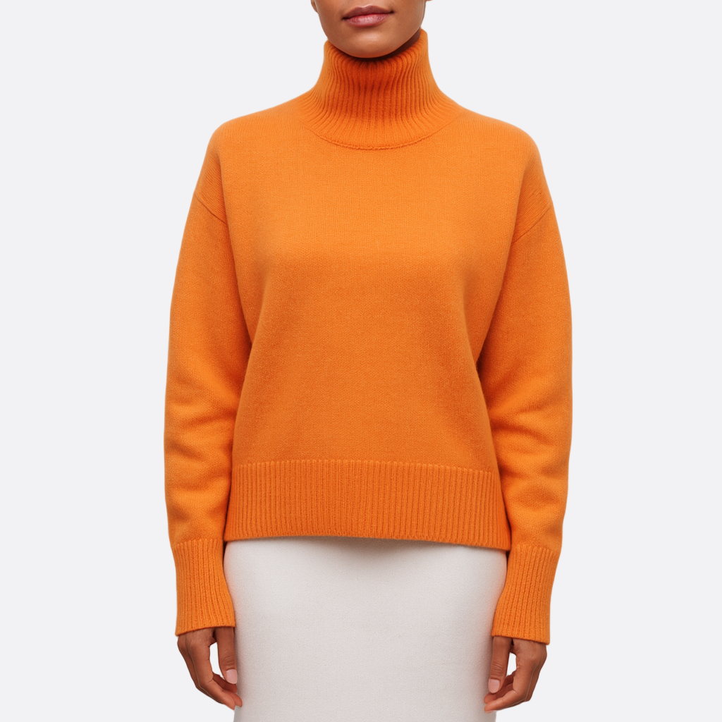 Damen - Rollkragenpullover - Weiche Strickware - Ultimativen Komfort - Gemütliche Mode für die kühle Jahreszeit