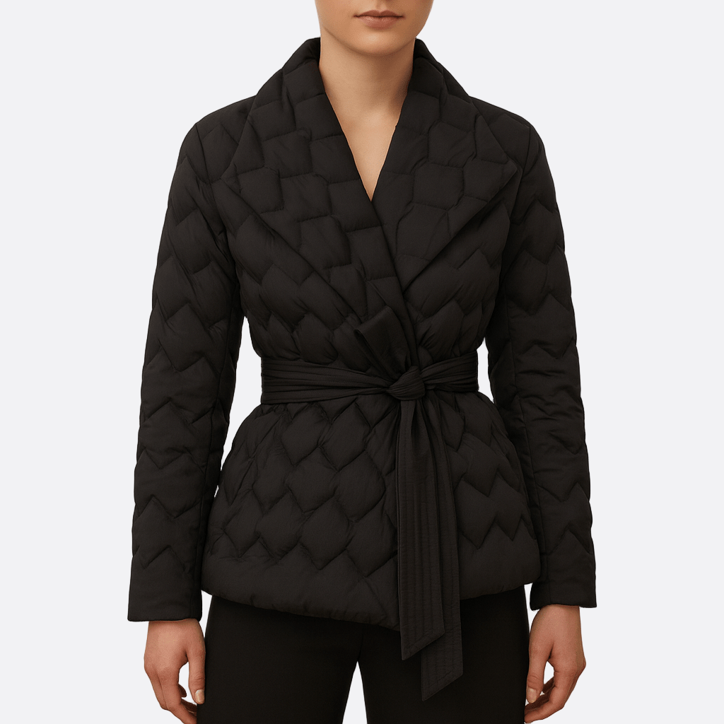 Damen - Steppjacke mit Gürtel - Synthetikmischung - Stylische und bequeme jacke für jede Jahreszeit
