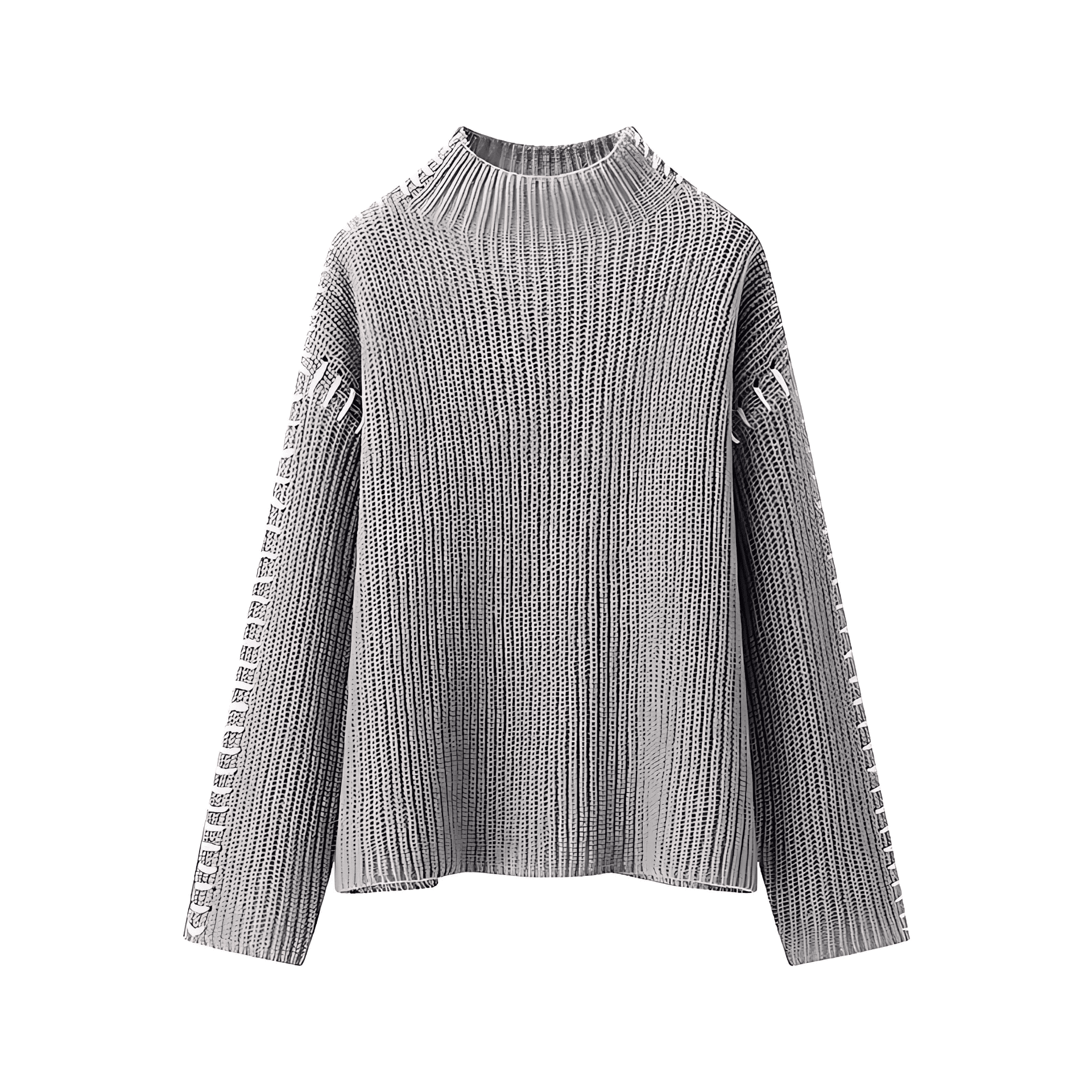Damen - Strickpullover - Hoher Kragen - Gemütlicher und Stilvoller Pullover für jeden Anlass