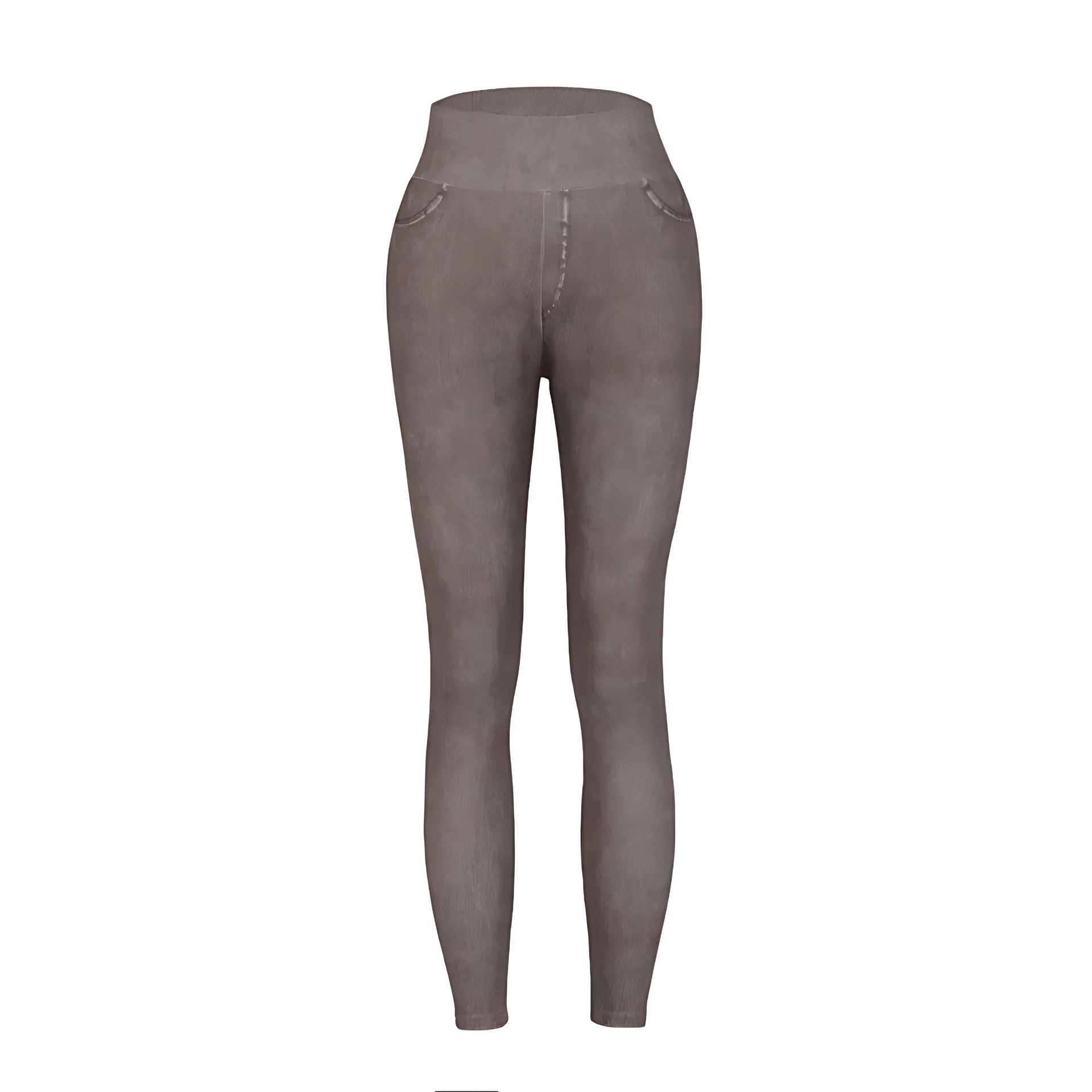 Damen - Stylische Jeggings - Hoher Taille - Bequemer Trendy Fit - Modische Damenmode