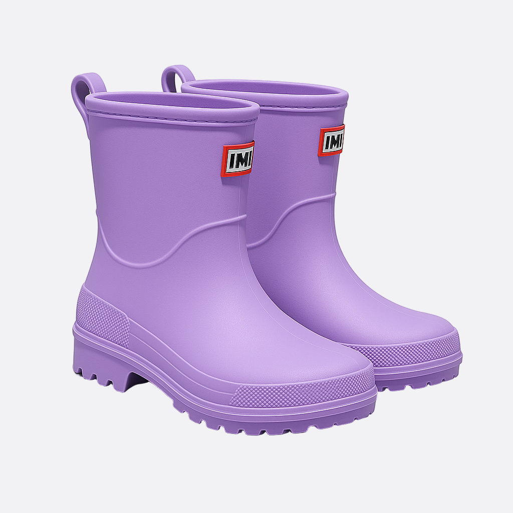 Damen - Wasserdichte Halbhohen Regenstiefel - Rutschfeste Sohle - Optimalen Halt - Perfekt für nasse Tage