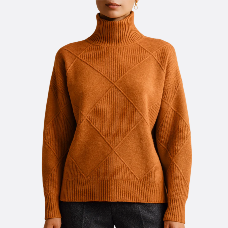 Damen - Strickpullover - Materialmix - Weicher und warmer für gemütliche Wintertage