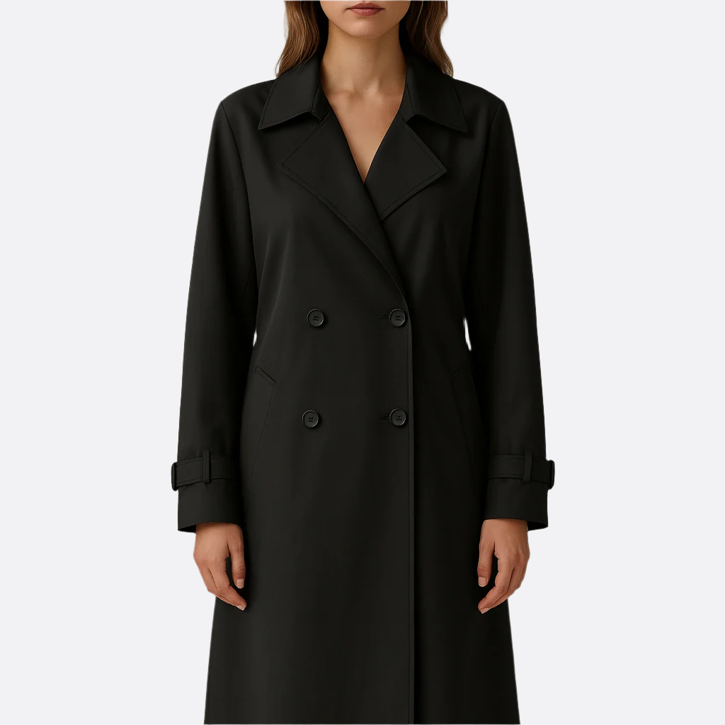 Damen - Trenchcoat - Langer Gürtel-Stil - Eleganter und zeitloser Look für jeden Anlass