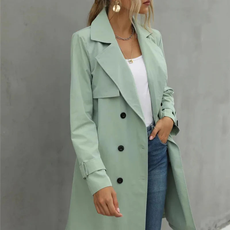 Damen - Trenchcoat - Klassischer Stil - Zeitloser Modeklassiker für jede Gelegenheit