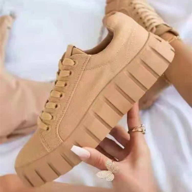 Damen - Turnschuhe - Plateausohle - Leichte Material - Atmungsaktive Wanderschuhe