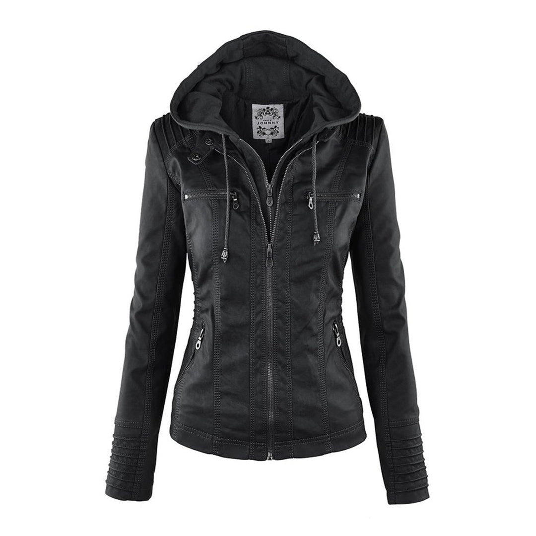 Damen - Leichte Lederjacke - PU Leder - Stilvoll & Komfortabel - Perfekt für Jeden Anlass