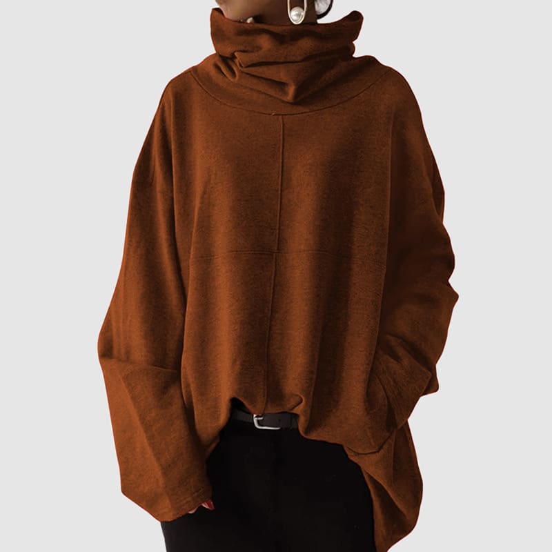 Damen - Rollkragenpullover - Weiche Wollmischung - Modischer und Bequemer Stil für Jeden Anlass