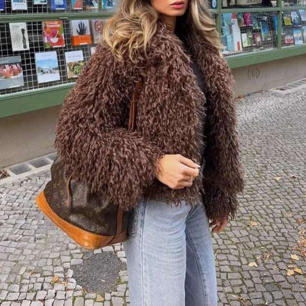 Damen - Fleecejacke - Weichem Futter und Kragen - Bequeme und warme Jacke für kalte Tage