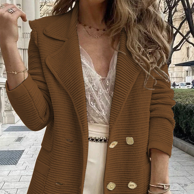 Damen - Stylischer Blazer - Klassische Knopfdetails - Eleganter Look für jeden Anlass