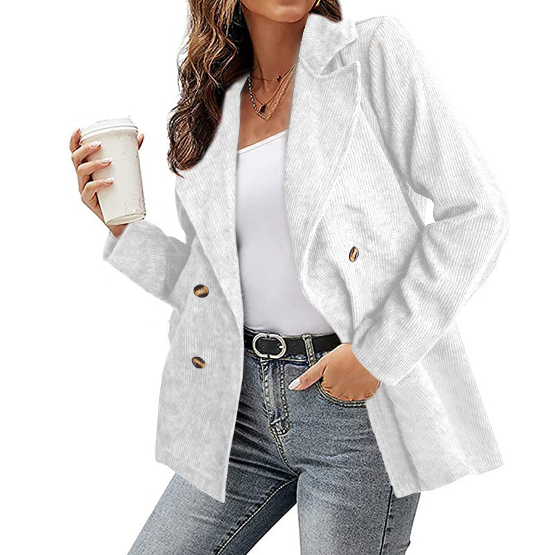 Damen - Cord Blazer - Lässiger Stil - Bequemer und eleganter Look für jede Gelegenheit