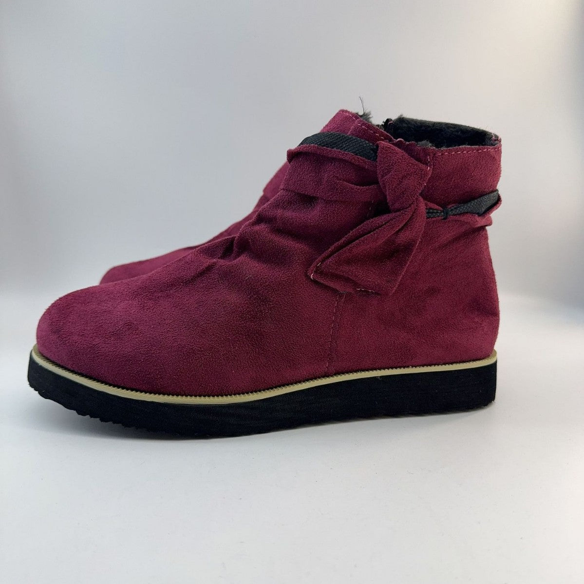 Damen - Plissierte Keilstiefeletten - Rutschfeste Sohle für optimalen Halt - Stylische Schuhe für jeden Anlass