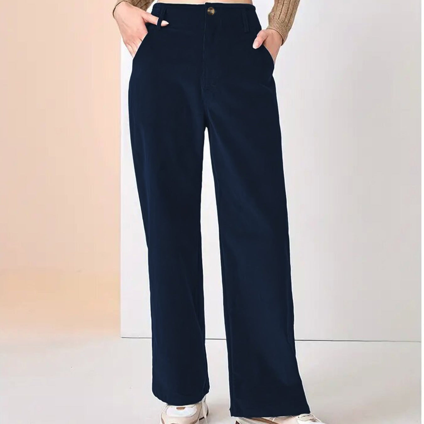Damen - Cordhose - Weitem Bein - Bequemer Casual Style für jeden Anlass