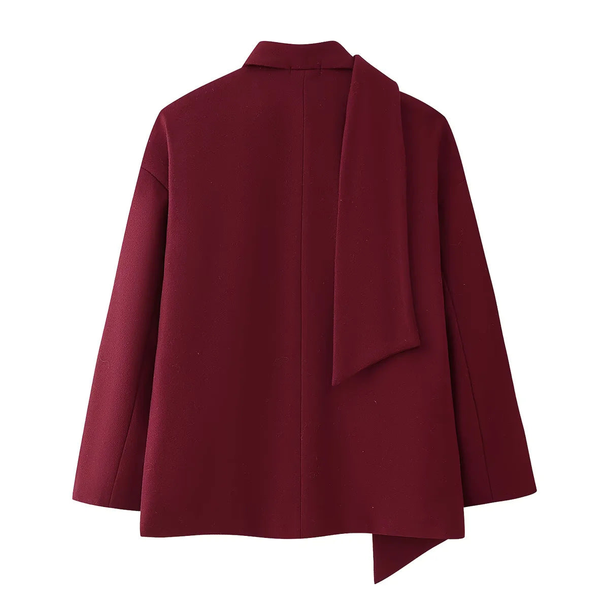 Damen - Blazerjacke - Abnehmbarem Schal - Stilvoller Look für jede Gelegenheit