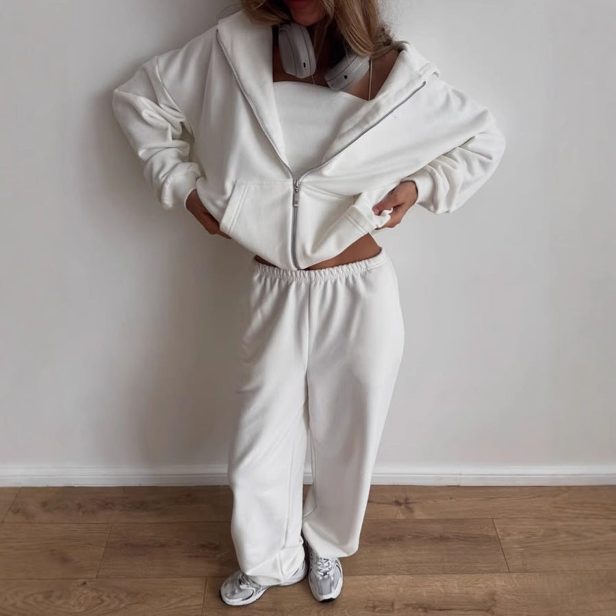 Damen - Loungewear-Set mit Kapuze -  Weit geschnittener stil - Ideal für entspannte Tage