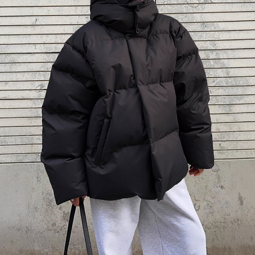 Damen - Pufferjacke - Hohem Kragen - Praktischen Taschen - Warm und stylisch für den Winter