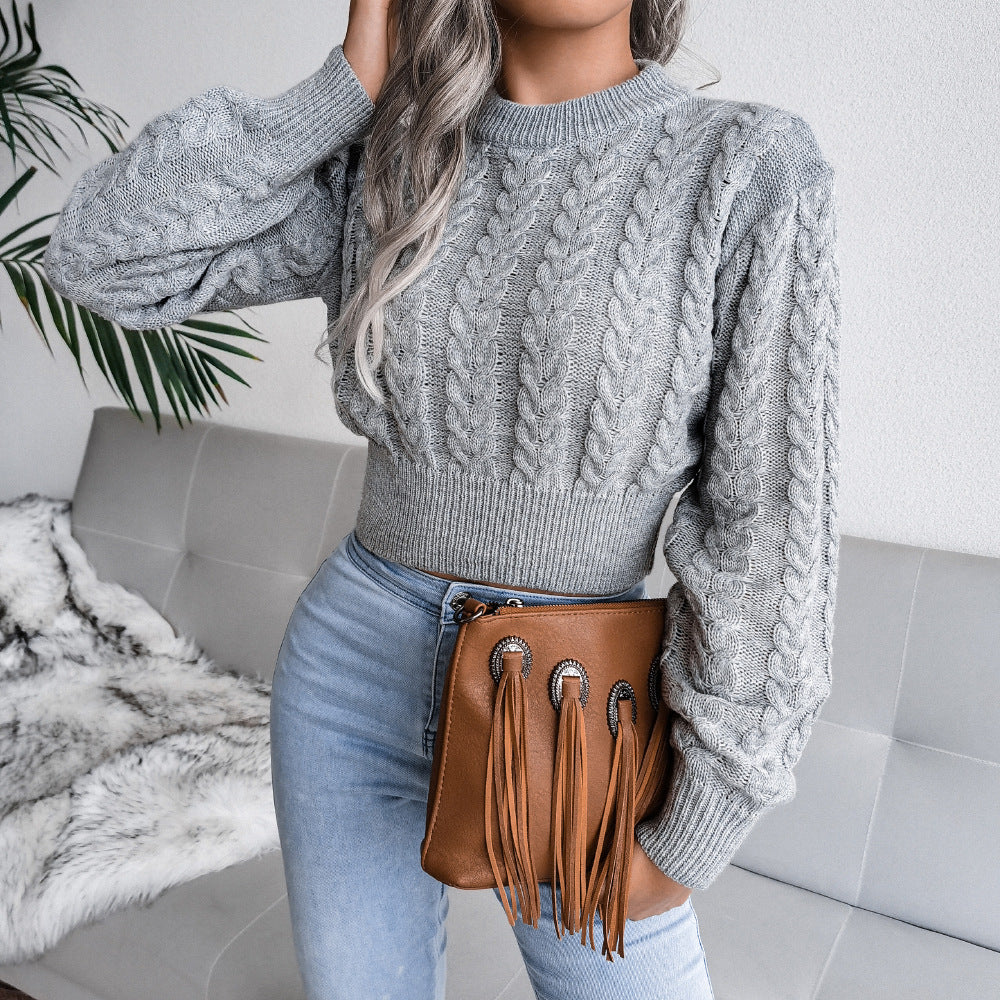 Damen - Moderner Strickpulli - Taillierte Passform - Stilvoller Look für jede Gelegenheit