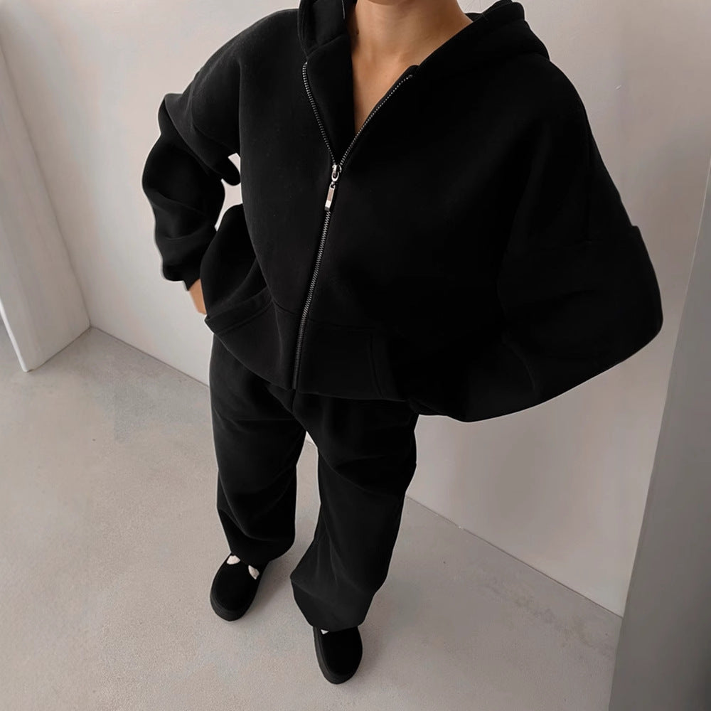 Damen - Loungewear-Set mit Kapuze -  Weit geschnittener stil - Ideal für entspannte Tage