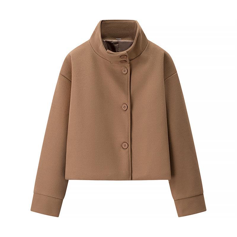 Damen - Stylische Kurzjacke - Hohem Kragen - Perfekt für jeden Anlass - Trendy und Bequem