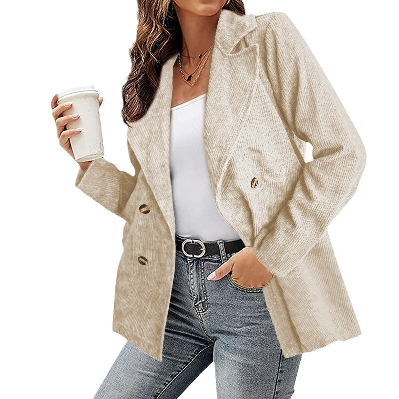 Damen - Cord Blazer - Lässiger Stil - Bequemer und eleganter Look für jede Gelegenheit