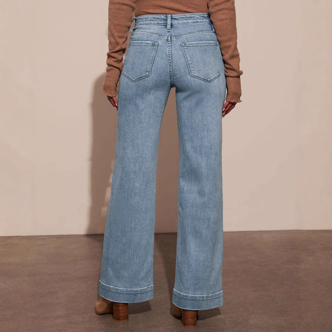 Damen - Weit geschnittene Jeans - Eleganter Stil - Bequeme Passform für Jeden Anlass