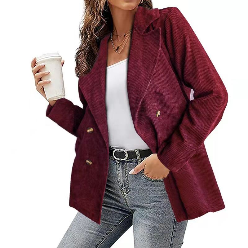 Damen - Cord Blazer - Lässiger Stil - Bequemer und eleganter Look für jede Gelegenheit