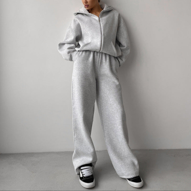 Damen - Loungewear-Set mit Kapuze -  Weit geschnittener stil - Ideal für entspannte Tage